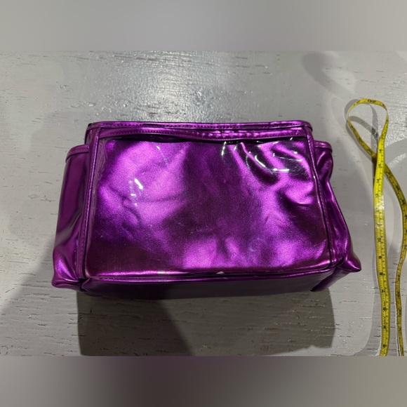 NWOT NEW ORIGINAL YOUNIQUE PRESENTERS BAG MAKEUP ORGANIZER METALLIC PURPLE - Picture 4 of 7
